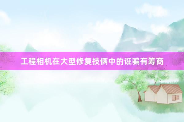 工程相机在大型修复技俩中的诳骗有筹商